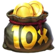 Pirots 3 monētu maiss 10×