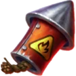 Pirots 4 Fire Minions raķetes simbols